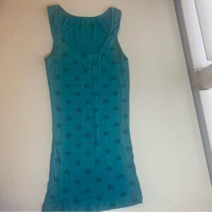 Aeropostale Teal Starry Tank Top